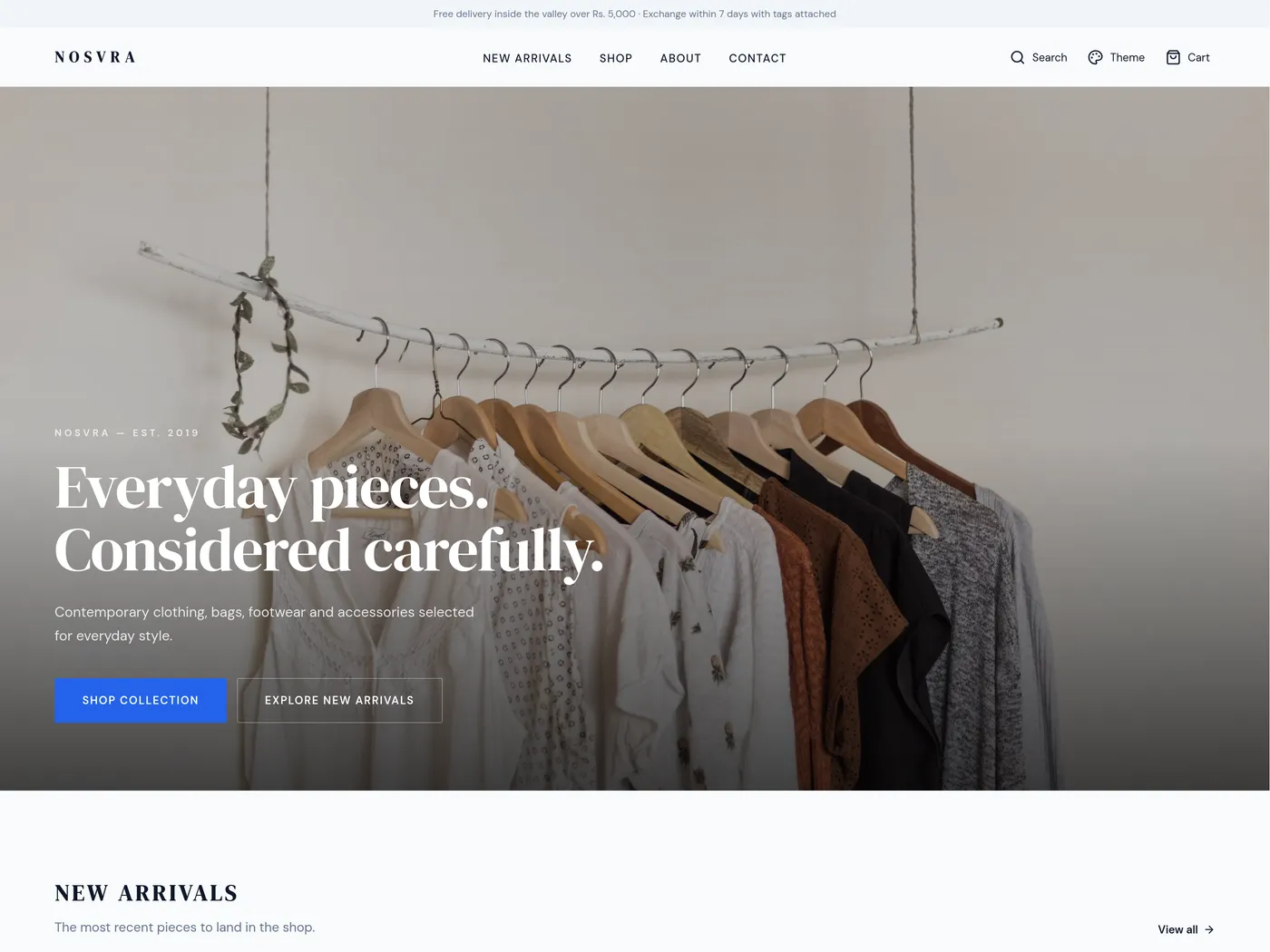 Shop — demo site homepage